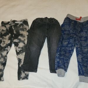 Stylish Kids Bottoms Set - Black, Gray, Blue